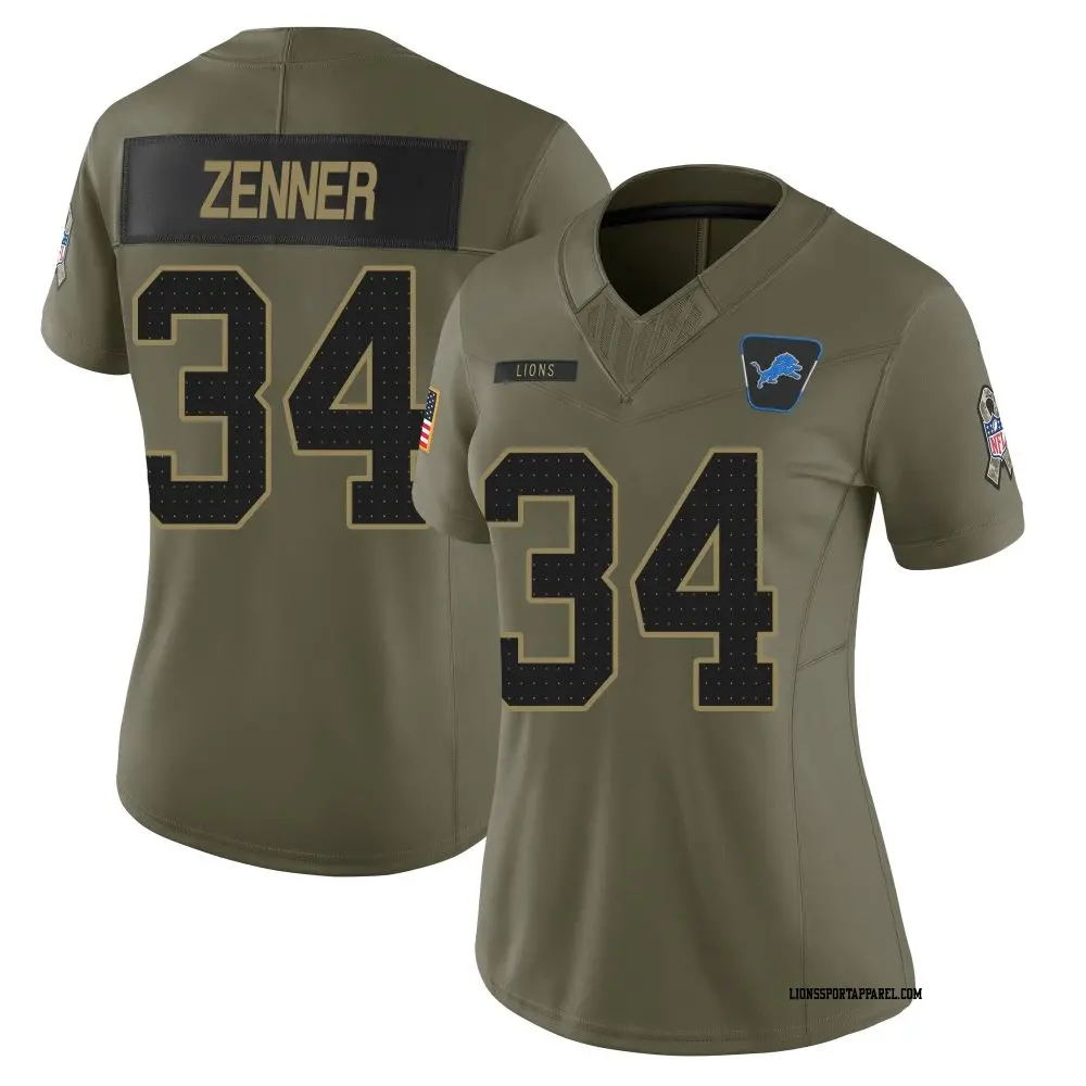 Limited Blue Youth Zach Zenner Detroit Lions Throwback Vapor